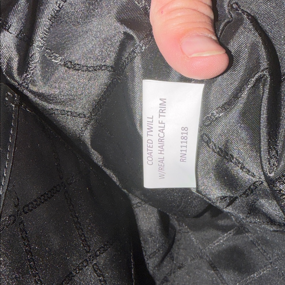 Michael Kors Black and Brown Tote with Animal Print Tiger - Picture 7 of 8